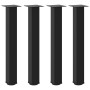 Patas para mesa de centro 4 uds acero negro 72-74 cm by , Table legs - Ref: Foro24-4012468, Price: 67,72 €, Discount: %