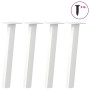 Patas para mesa de centro 4 uds acero blanco 42 cm by , Table legs - Ref: Foro24-4012489, Price: 42,01 €, Discount: %