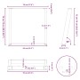 Patas para mesa comedor forma U 2uds acero negro 70x(72-73)cm von , Tischbeine - Ref: Foro24-4012792, Preis: 70,87 €, Rabatt: %