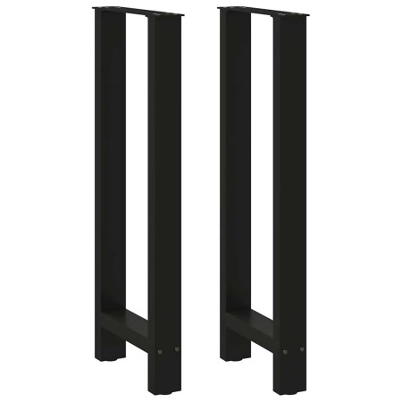 Patas de mesa de centro acero negro 2 uds 50x(100-101) cm de , Patas para mesas - Ref: Foro24-4013340, Precio: 134,70 €, Desc...