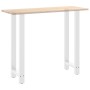 Patas de mesa de centro acero blanco 2 uds 40x(110-111) cm de , Patas para mesas - Ref: Foro24-4013349, Precio: 110,10 €, Des...