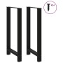 Patas de mesa de centro acero negro 2 uds 60x(110-111) cm von , Tischbeine - Ref: Foro24-4013356, Preis: 165,94 €, Rabatt: %