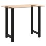 Patas de mesa de centro acero negro 2 uds 60x(110-111) cm von , Tischbeine - Ref: Foro24-4013356, Preis: 165,94 €, Rabatt: %
