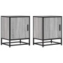 Mesitas noche 2 uds madera ingeniería gris sonoma 40x31x50 cm de , Mesitas de noche - Ref: Foro24-848716, Precio: 68,26 €