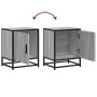 Mesitas noche 2 uds madera ingeniería gris sonoma 40x31x50 cm by , Nightstands - Ref: Foro24-848716, Price: 67,80 €, Discount: %