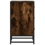 Mesita noche madera ingeniería roble ahumado 40x34,5x60cm metal by , Nightstands - Ref: Foro24-848721, Price: 61,29 €, Discou...