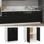 Armario inferior de cocina ingeniería negro 60x46x81,5 cm de vidaXL, Armarios de cocina - Ref: Foro24-801189, Precio: 96,23 €...