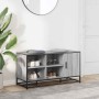 Banco zapatero madera de ingeniería gris sonoma 100x40x53,5 cm by , Benches for halls and storage - Ref: Foro24-849217, Price...