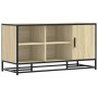 Banco zapatero madera de ingeniería roble sonoma 100x40x53,5 cm by , Benches for halls and storage - Ref: Foro24-849215, Pric...