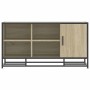 Banco zapatero madera de ingeniería roble sonoma 100x40x53,5 cm by , Benches for halls and storage - Ref: Foro24-849215, Pric...