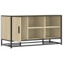 Banco zapatero madera de ingeniería roble sonoma 100x40x53,5 cm by , Benches for halls and storage - Ref: Foro24-849215, Pric...