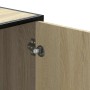 Banco zapatero madera de ingeniería roble sonoma 100x40x53,5 cm by , Benches for halls and storage - Ref: Foro24-849215, Pric...
