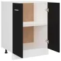 Armario inferior de cocina ingeniería negro 60x46x81,5 cm de vidaXL, Armarios de cocina - Ref: Foro24-801189, Precio: 96,23 €...