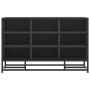 Banco zapatero madera de ingeniería y metal negro 84x40x53,5 cm by , Benches for halls and storage - Ref: Foro24-849229, Pric...