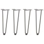 Patas mesa tipo horquilla 4uds acero macizo acero natural 42 cm by , Table legs - Ref: Foro24-4012423, Price: 47,50 €, Discou...