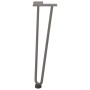 Patas mesa tipo horquilla 4uds acero macizo acero natural 42 cm by , Table legs - Ref: Foro24-4012423, Price: 47,50 €, Discou...