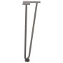 Patas mesa tipo horquilla 4uds acero macizo acero natural 42 cm by , Table legs - Ref: Foro24-4012423, Price: 47,50 €, Discou...