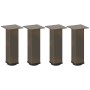 Patas para mesa de centro 4 uds acero acero natural 30-32 cm by , Table legs - Ref: Foro24-4012463, Price: 67,31 €, Discount: %