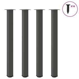 Patas para mesa de centro 4 uds acero antracita 110-112 cm by , Table legs - Ref: Foro24-4012482, Price: 117,19 €, Discount: %