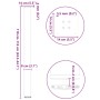 Patas para mesa de centro 4 uds acero antracita 110-112 cm de , Patas para mesas - Ref: Foro24-4012482, Precio: 104,06 €, Des...
