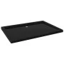 Rectangular black ABS shower tray 70x100 cm by vidaXL, Shower trays - Ref: Foro24-148915, Price: 116,09 €, Discount: %