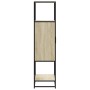 Aparador alto madera de ingeniería y metal Sonoma 68x35x139 cm von , Sideboards - Ref: Foro24-849040, Preis: 95,84 €, Rabatt: %