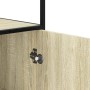 Aparador alto madera de ingeniería y metal Sonoma 68x35x139 cm von , Sideboards - Ref: Foro24-849040, Preis: 95,84 €, Rabatt: %