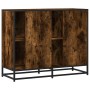 Aparador madera de ingeniería roble ahumado 92x35x76 cm by , Sideboards - Ref: Foro24-849021, Price: 110,46 €, Discount: %