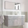 Set muebles de baño 2 piezas madera contrachapada gris hormigón de , Muebles de baño - Ref: Foro24-3324863, Precio: 263,26 €