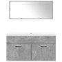 Set muebles de baño 2 piezas madera contrachapada gris hormigón von , Badezimmermöbel - Ref: Foro24-3324863, Preis: 263,45 €,...