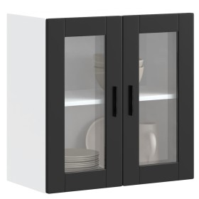 Armario de pared para cocina con puerta de cristal Porto negro von , Küchenschränke - Ref: Foro24-854148, Preis: 71,00 €, Rab...