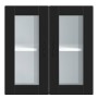 Armario de pared para cocina con puerta de cristal Porto negro von , Küchenschränke - Ref: Foro24-854148, Preis: 71,00 €, Rab...