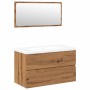 Juego de muebles de baño madera contrachapada artesanal roble by , Bathroom furniture - Ref: Foro24-3328930, Price: 238,88 €,...