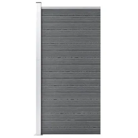 Graues WPC-Zaunelement 95 x 186 cm von vidaXL, Zaunpaneele - Ref: Foro24-148978, Preis: 182,52 €, Rabatt: %