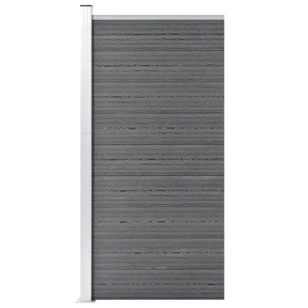 Gray WPC Fence Panel 95x186 cm by vidaXL, fence panels - Ref: Foro24-148978, Price: 182,52 €, Discount: %