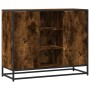 Aparador madera de ingeniería roble ahumado 92x35x76 cm by , Sideboards - Ref: Foro24-849016, Price: 85,44 €, Discount: %
