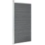 Gray WPC Fence Panel 95x186 cm by vidaXL, fence panels - Ref: Foro24-148978, Price: 182,52 €, Discount: %