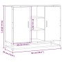 Aparador madera de ingeniería roble ahumado 92x35x76 cm by , Sideboards - Ref: Foro24-849016, Price: 85,44 €, Discount: %