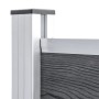Gray WPC Fence Panel 95x186 cm by vidaXL, fence panels - Ref: Foro24-148978, Price: 181,77 €, Discount: %