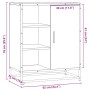 Aparador madera de ingeniería gris sonoma 62x35x76 cm by , Sideboards - Ref: Foro24-848997, Price: 82,67 €, Discount: %