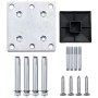 Gray WPC Fence Panel 95x186 cm by vidaXL, fence panels - Ref: Foro24-148978, Price: 181,77 €, Discount: %