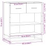 Aparador madera ingeniería roble marrón 68x35x76 cm von , Sideboards - Ref: Foro24-848988, Preis: 85,22 €, Rabatt: %