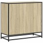 Estantería madera ingeniería color roble 80,5x35x76 cm by , Bookcases and shelves - Ref: Foro24-849105, Price: 77,28 €, Disco...