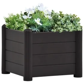 Anthrazitgraues PP-Gartenbett 43x43x35 cm von vidaXL, Töpfe und Pflanzgefäße - Ref: Foro24-313973, Preis: 64,17 €, Rabatt: %
