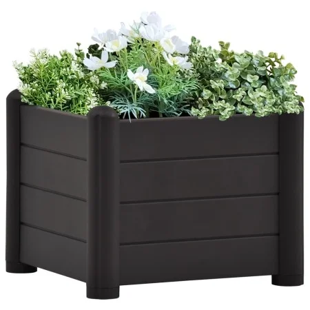 Anthracite gray PP garden bed 43x43x35 cm by vidaXL, Pots and planters - Ref: Foro24-313973, Price: 64,17 €, Discount: %