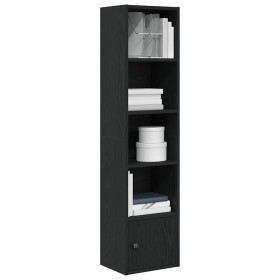 Estantería de madera de ingeniería roble negro 31x24x127 cm von , Bücherregale und Regale - Ref: Foro24-860347, Preis: 57,54 ...