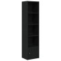 Estantería de madera de ingeniería roble negro 31x24x127 cm by , Bookcases and shelves - Ref: Foro24-860347, Price: 57,54 €, ...