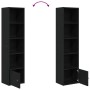 Estantería de madera de ingeniería roble negro 31x24x127 cm by , Bookcases and shelves - Ref: Foro24-860347, Price: 57,54 €, ...