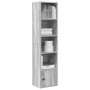 Estantería madera de ingeniería gris sonoma 31x24x127 cm von , Bücherregale und Regale - Ref: Foro24-860351, Preis: 55,45 €, ...