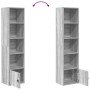 Estantería madera de ingeniería gris sonoma 31x24x127 cm von , Bücherregale und Regale - Ref: Foro24-860351, Preis: 55,45 €, ...